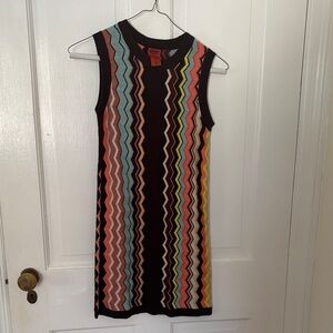 Colorful Zigzag Pattern Dress